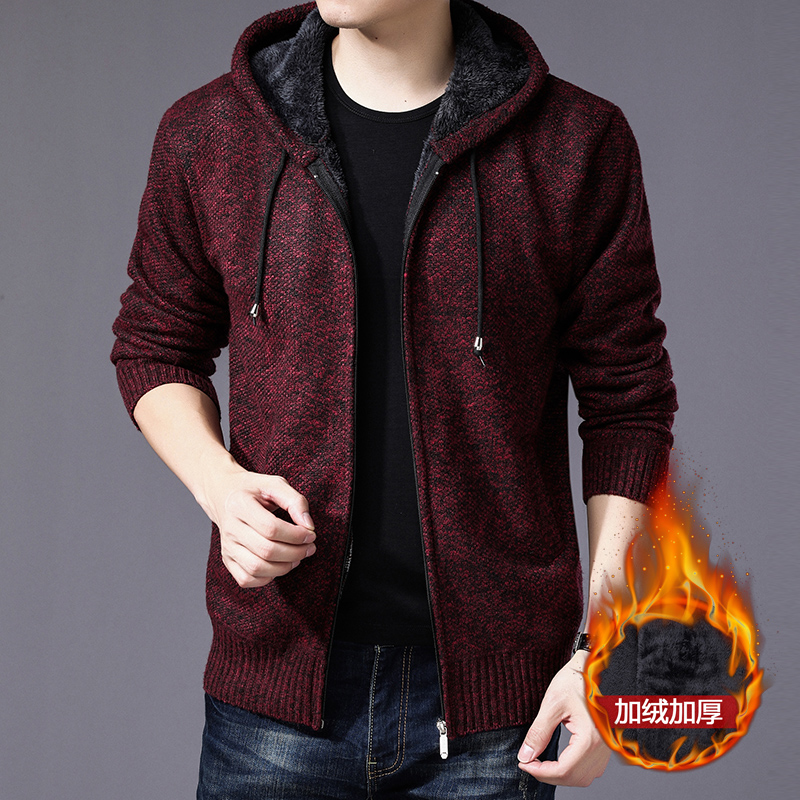 Áo len nam len mùa thu và mùa đông áo len áo len kích thước lớn áo len nam áo len áo len thanh niên cardigan nam