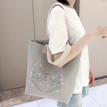 Shopping bag environmental protection portable supermarket handbag large capacity fashion good looking foldable vegetable bag autumn and winter