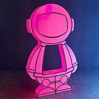 Зеленая акриловая голова куклы