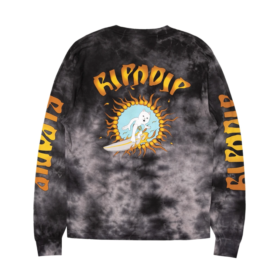 Спот RIPNDIP балд кот серфинг длинным рукавом нижняя футболка тонкая Surf up l/s tee