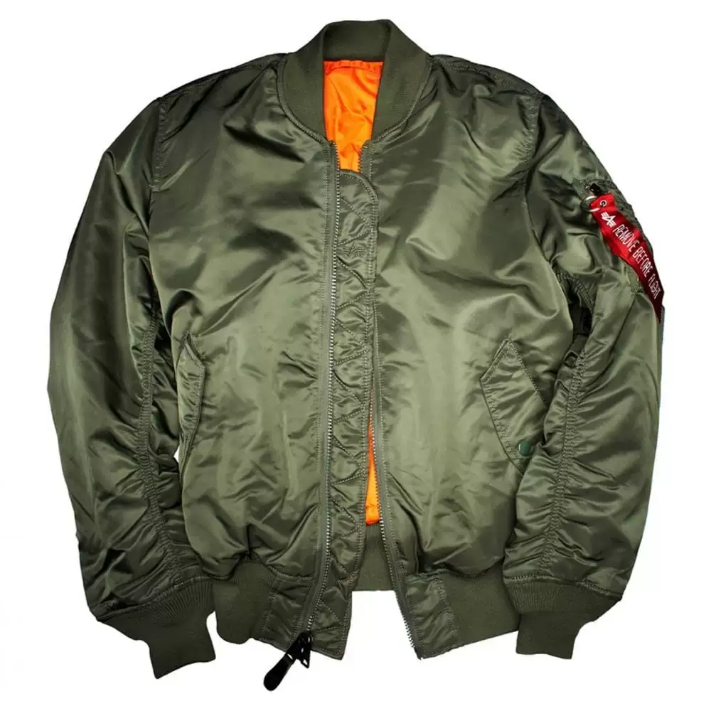 Куртка-бомбер ALPHA INDUSTRIES MA1 полетная куртка хлопковая пальто подлинная пара