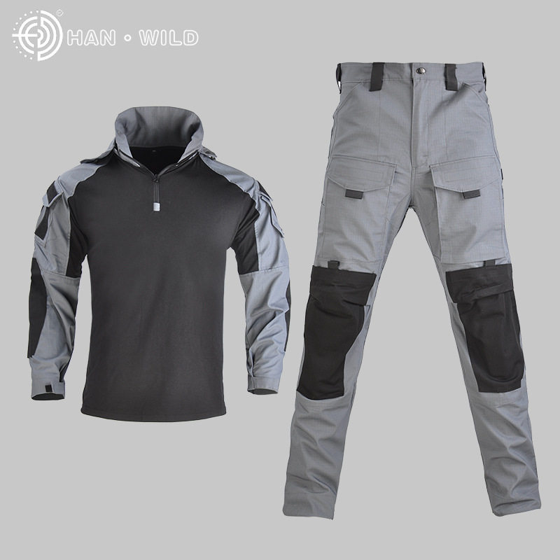 Culvert G3 Frog Suit Long Sleeve Tactical Suit Men's Outdoor Camouflak Field Training Suit team jacket GEN3 grey