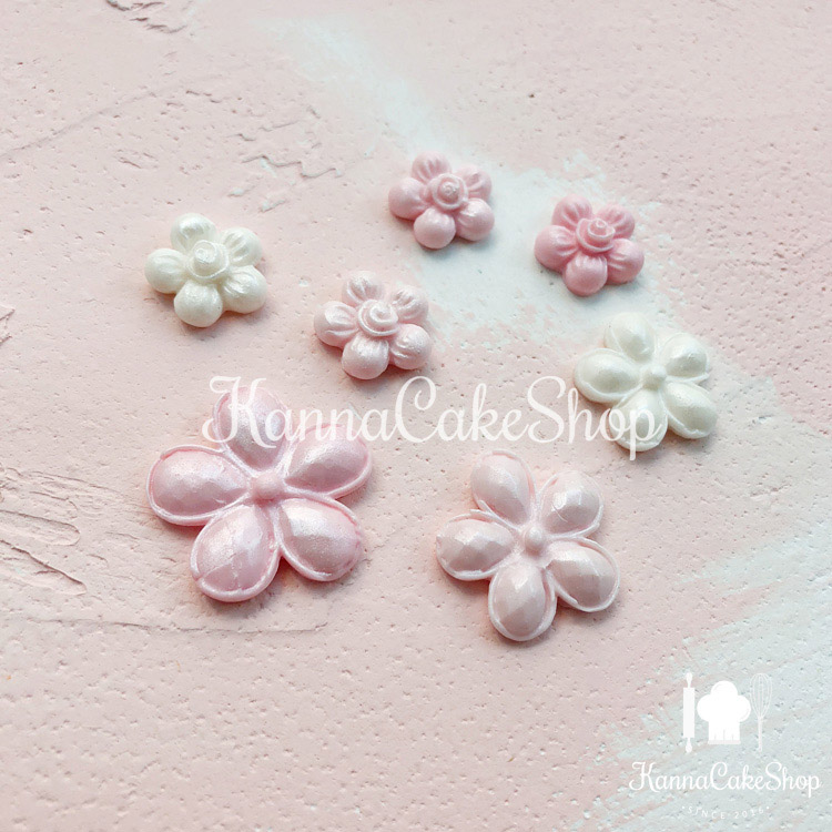 Fondant Chocolate Gem Hoa Khuôn Khuôn Hương Thạch Thạch Nến Nến Hoa Khuôn Khuôn Hoa Silicone Khuôn - Tự làm khuôn nướng khuôn nhựa làm bánh