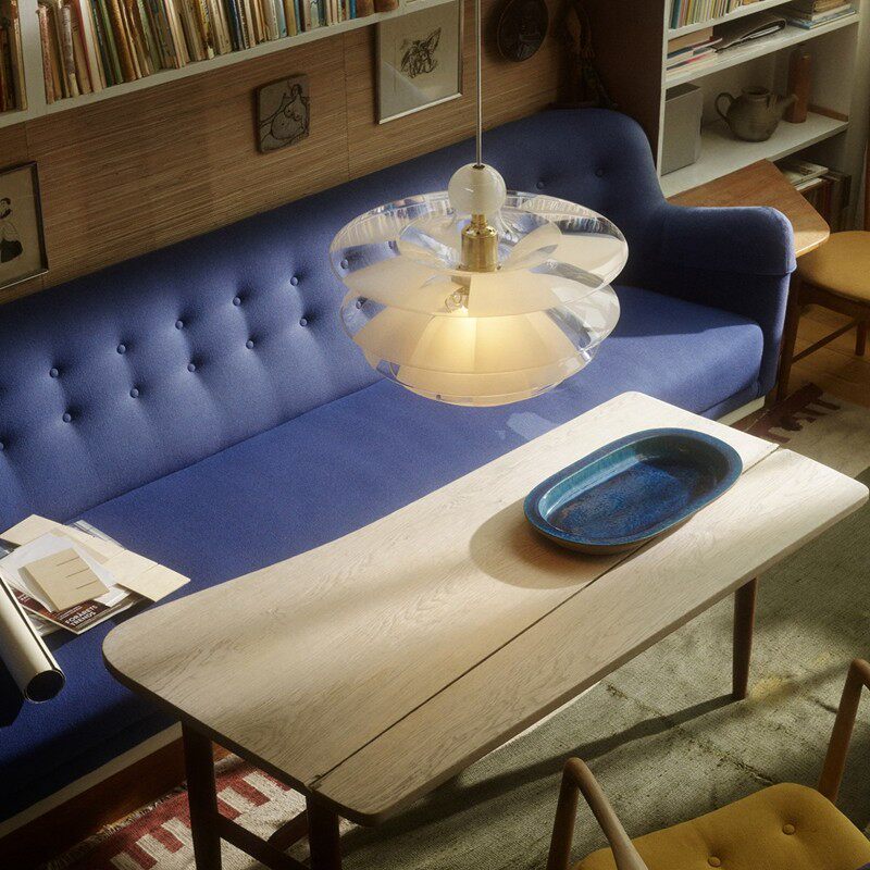 Ресторан люстра 意式极简餐厅灯吊灯现代简约创意个性时尚大气玻璃松果装饰吊灯