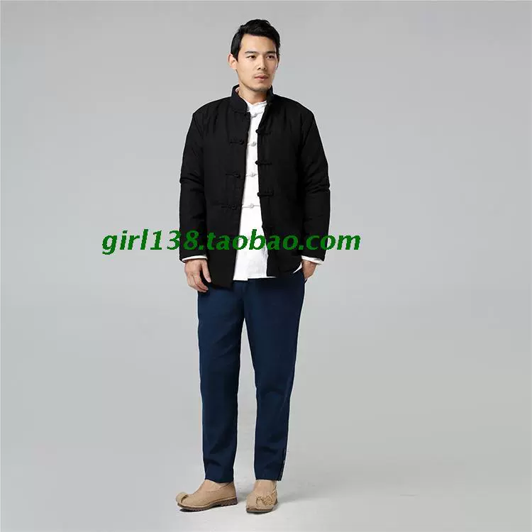[Youlian charm] phong cách Trung Quốc crane crane vest dày chần dài vest áo khoác không tay áo bông
