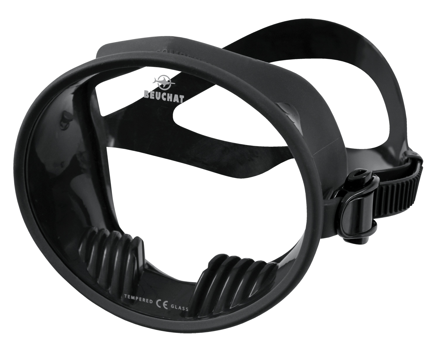 French BEUCHAT SUPER COMPENSATOR retro diving mask round large field of view