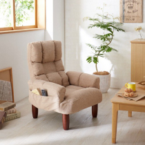 Japanese Lazy Elderly Sofa Single Balcony Bedroom Living Room TV Computer Chair Pregnant Women Breastfeeding Back Chair Fabric Art