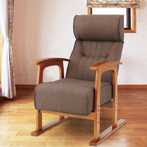 Multi-function home elderly sofa tatami lazy computer folding solid wood armrest leisure and comfortable single recliner