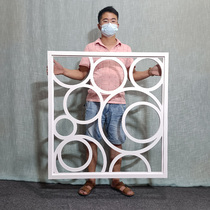 Screen through the flower board in the European style hollow partition MDF entryway board wall PVC hollow lattice ceiling carved board