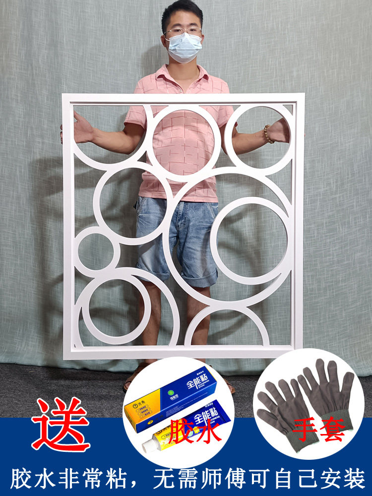 Screen through the flower board European-style hollow partition density board porch board wall pvc hollow lattice ceiling carved board