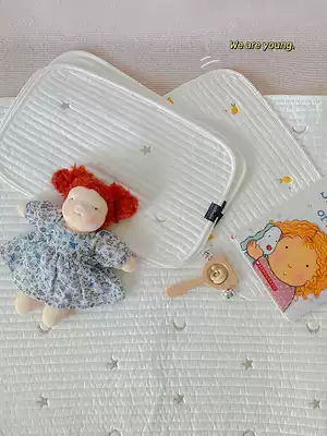 Baby Pillow summer breathable cloud pillow newborn baby flat pillow cotton anti-spit milk cushion pillow towel low pillow