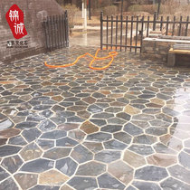  Natural bluestone board ice crack Villa Garden courtyard floor tiles Outdoor cultural stone Antique brick square wall stone