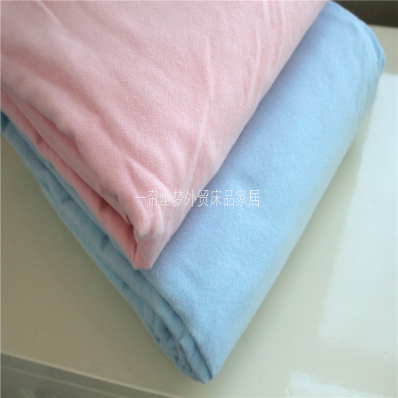 Home Textile Pure Cotton Fleece Flannel Single Double Student Dormitory Warm Fleece Bed Sheet Sleeping Sheet