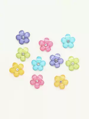 Decorative button American imported DressitUp decorative button creative resin DIY colorful gem flower exquisite button