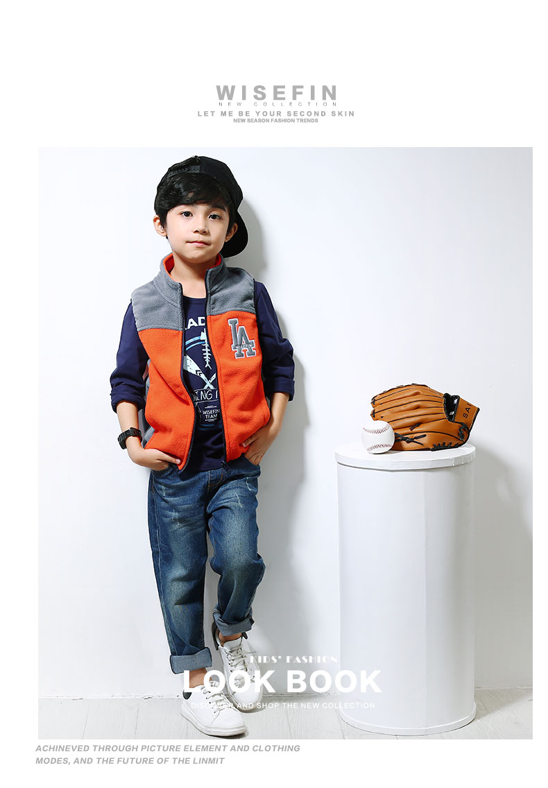 Gilet garcon WISEFIN en flanelle - Ref 2067650 Image 7