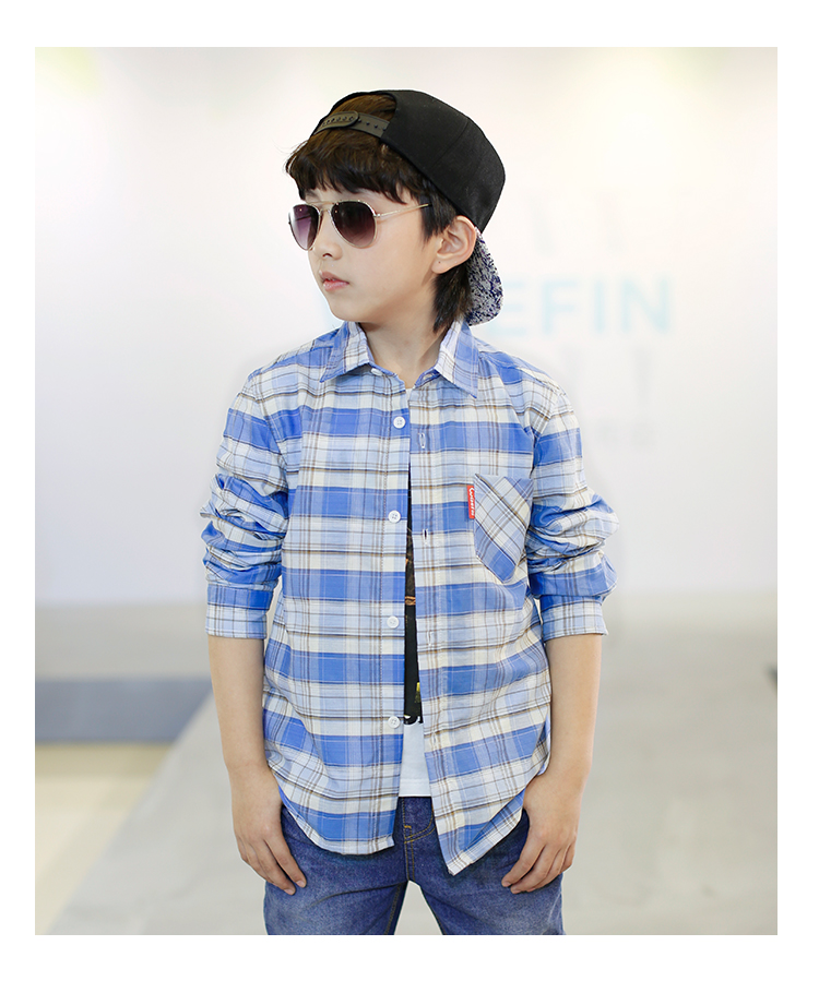 Chemise garcon WISEFIN à manche longue - Ref 2074588 Image 12