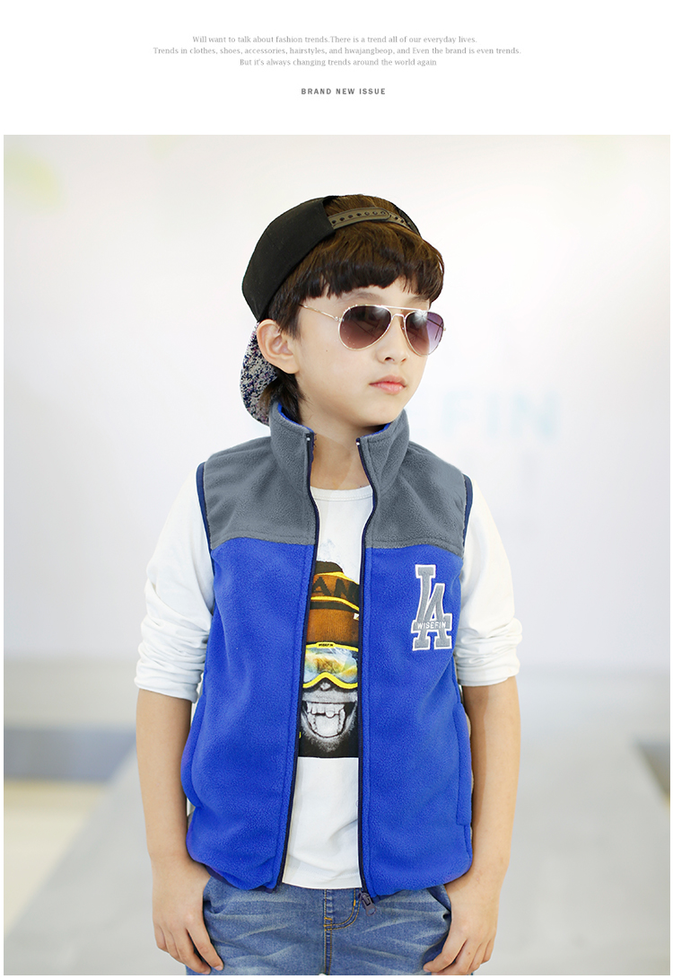 Gilet garcon WISEFIN en flanelle - Ref 2067540 Image 23
