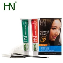  Golden Haina brand silk Yadan plant oiled hair dye cream to cover white hair chestnut brown black hypoallergenic