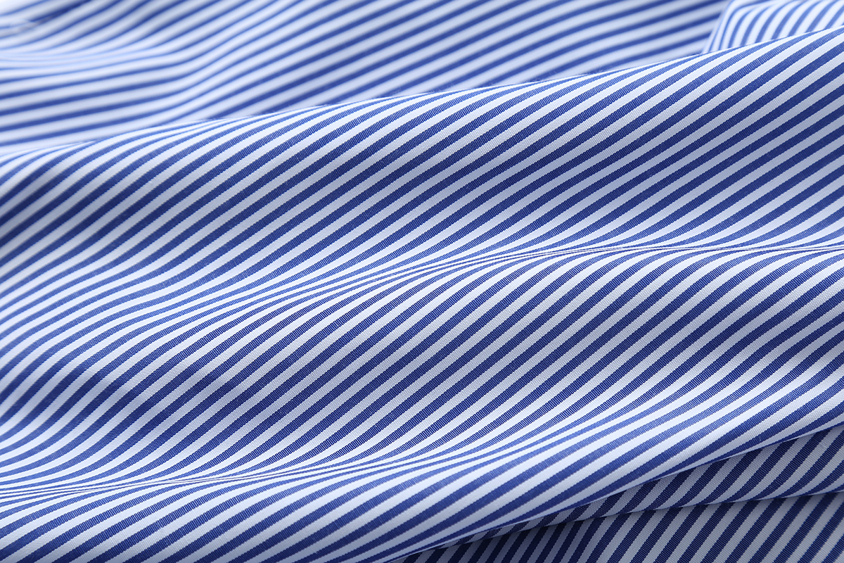 VK旗艦店 韓國風條紋綁帶腰帶百搭襯衫裙長袖洋裝