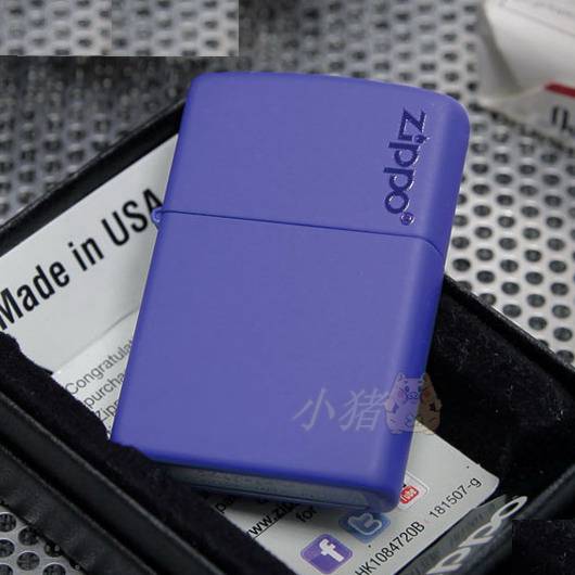 18-year-old shop Piggy Zippo blue dumb paint trademark logo 229ZL slim and narrow machine 1630ZL