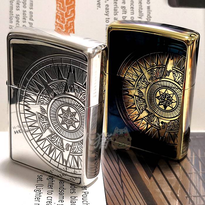 18 years old shop Little Pig Zippo Japanese version of Bronze Silver Hunt for love HNA seacompass 3-101a b