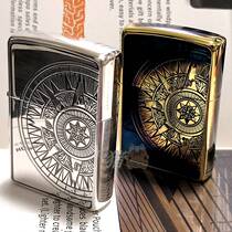 (Piggy)Zippo〓Japanese version smoked copper silver Looking for love sea navigation compass ZBT-3-101a b