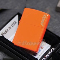 18 years old shop Pig Zippo Neon Orange Paint sign 288888ZL
