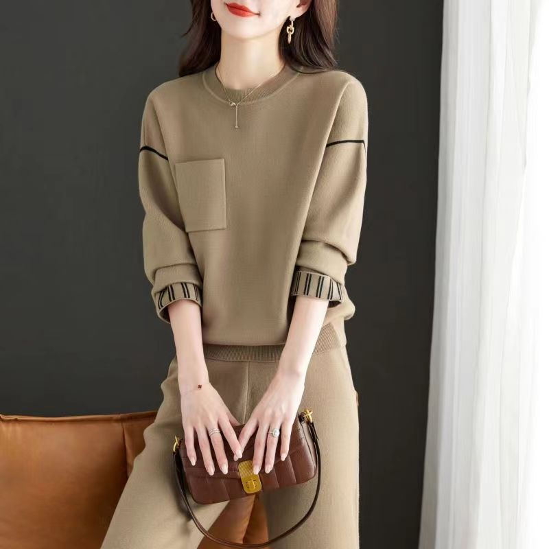 Maxmurny Light Luxury Fashion Wool Suit New Women's Spring and Autumn Elegant Socialite Style Cashmere Two-Piece Set Maxmurny Light Luxury Fashion Wool Suit New Women's Spring and Autumn Elegant Socialite Style Cashmere Two-Piece Set