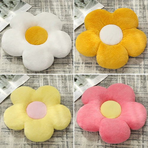 Петутное лепестка Солнечная цветочная подушка плюшевые цветы подушка Студент Студент Фарт Пад