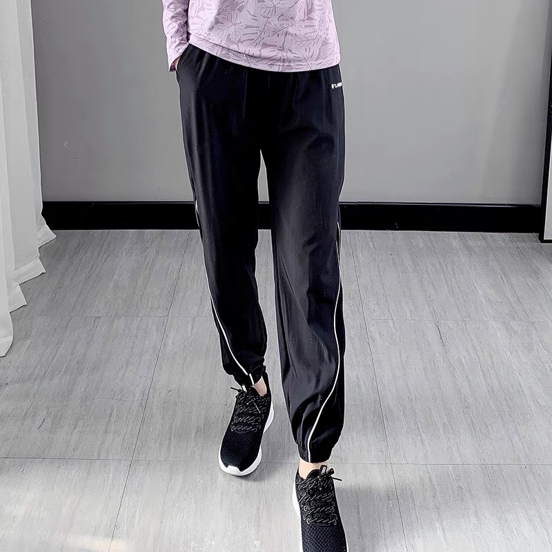 High Waist Speed Dry Pants Broadlegged Pants Woman Loose light and breathable tight waist outdoor sport hiking mountaineering bunches leg long pants