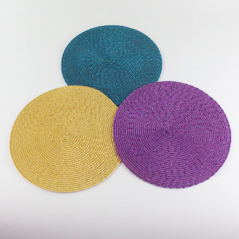 Round table mat Western table mat anti-scald household Nordic creative thermal insulation pad bowl pad coaster dish pad wash multi-purpose