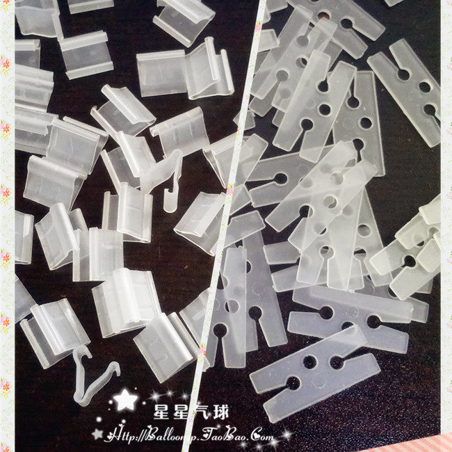 Valentine's Day Balloon Clip H Type V Type Latex Balloon Closure Card Clip Balloon Accessory Convenient Clip Use Convenience