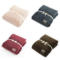 Japanese warm velvet quilt cover single piece Winter solid color plus velvet single double student quilt cover 200x230