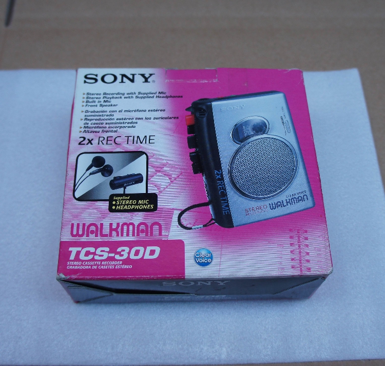 Sony TCS-30D tapes with body listening recorders with box problem machine