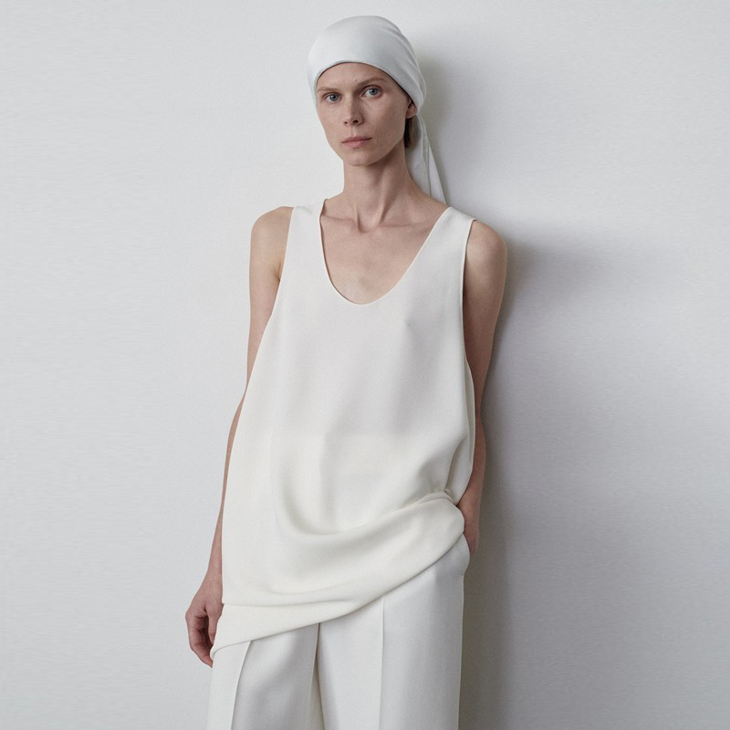 3K Savings~ Original Material Row Acetate Camisole for Women, U-Neck, Simple and Minimalist, Sleeveless Top, Cool