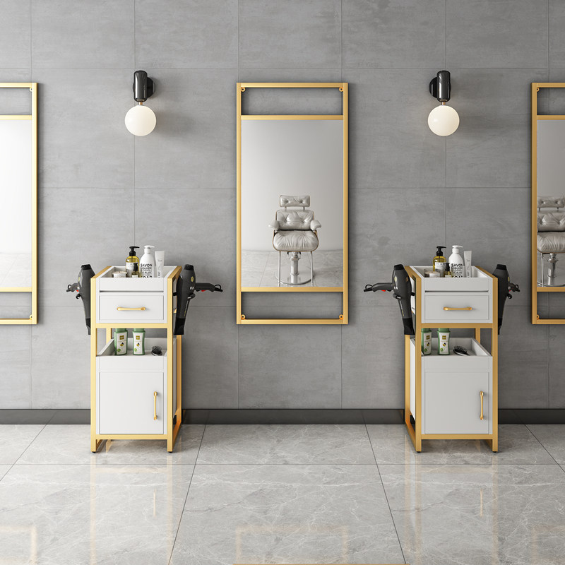 Barber Shop Perm Dye Tool Cabinet Hair Cart Hair Salon Removable Barber Cabinet Small Cabinet Tool Cart with Drawer