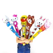 Cartoon variety of cute childrens party birthday hand-held strike bar aluminum film balloon animal inflatable toy