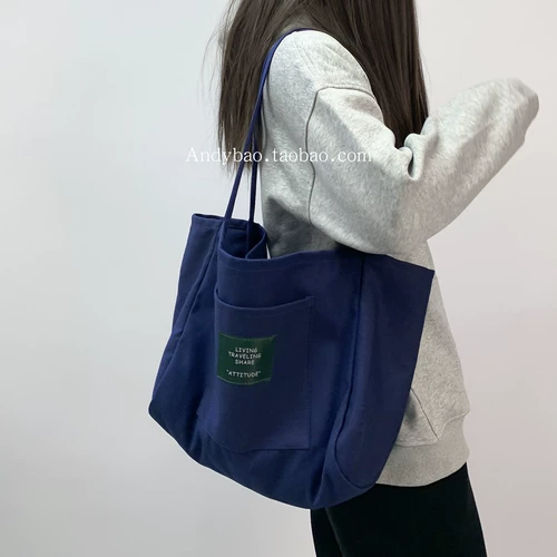 Брендовый свежий вместительный и большой шоппер для отдыха для йоги, сумка