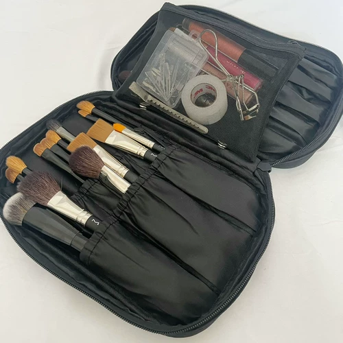 Вместительная и большая съемная сумка для кистей для макияжа, сетчатая сумка, косметичка, портативная система хранения