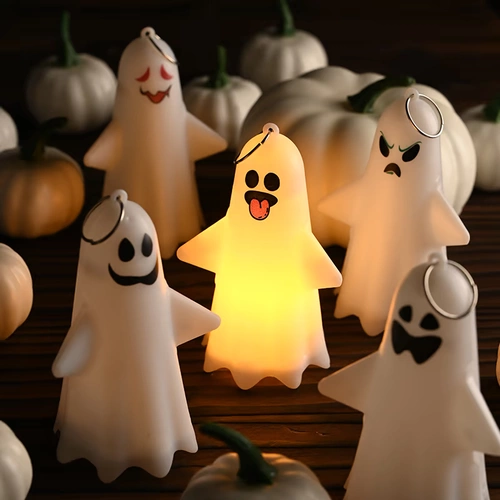 Портативный фонарь в виде тыквы на Хэллоуин, украшение, реквизит, светодиодный световой ночник, украшение торта, плагин макета сцены события