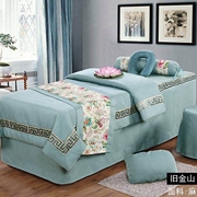 Thẩm mỹ viện, vật tư vẻ đẹp massage bedspread denim vải quilt bìa thẩm mỹ viện custom-made giường khử trùng với khăn trải giường - Trang bị tấm