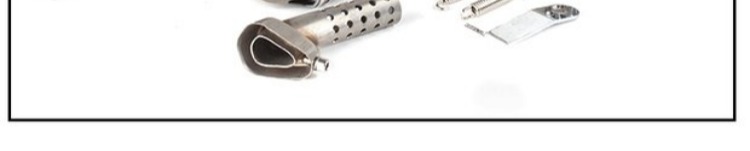 Xe máy thể thao MSX Little Monkey 125 ống xả ngang xi lanh lớn búp bê nhỏ quái vật thép không gỉ phần trước uốn cong - Ống xả xe máy pô xe super dream