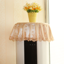 European-style jacquard round cabinet Hood dust cover thickened cover cloth round vertical air-conditioning cover towel