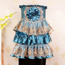 European high-grade handmade flower water cover two-piece dust cover bottled water cover vertical mineral water cover