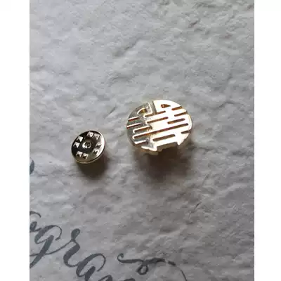 (Double happiness brooch buckle)Wedding EMCEE ceremony, welcome group guests, VIP help guests, relatives and friends, commemorative badge brooch