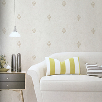 Minimalist Eurostyle Style Little Maezy Leather Wallpaper Rice White Rice Yellow Hotel Engineering Special Price PVC Embossing Wall Paper