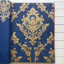 Eurostyle Damascus AB section red wallpaper Living room Restaurant Dining Room room Wall Paper Coffee Color TV Wall Background