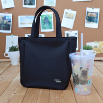 Japanese waterproof commuter cute lunch box tote bag lunch bag large capacity male and female students office workers with rice bag