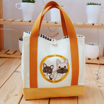 Day Faculty Little crowdsourced Cute Lunch Box Handbag with Meal Snack Bag Thickened Large Capacity Meal Kits Customizable