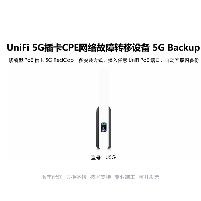 U5G Compact 5g Plug-In Card Cpe Backup Network Seamless Failover Modem Sim Card Ultra-Fast Unifi